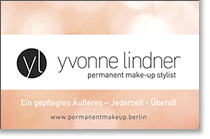 Yvonne Lindner Permanent Make-Up Stylist Visitenkarte